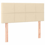 Vidaxl hoofdbord 100x5x78 88 cm stof crèmekleurig