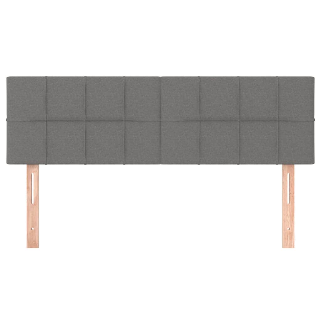 Vidaxl hoofdborden 2 st 72x5x78 88 cm stof donkergrijs