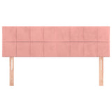 Vidaxl hoofdborden 2 st 72x5x78 88 cm fluweel roze