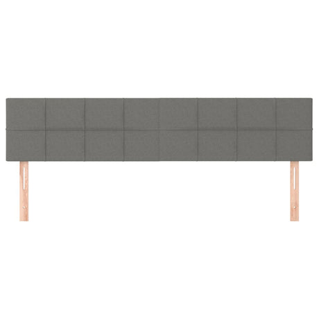 Vidaxl hoofdborden 2 st 80x5x78 88 cm stof donkergrijs