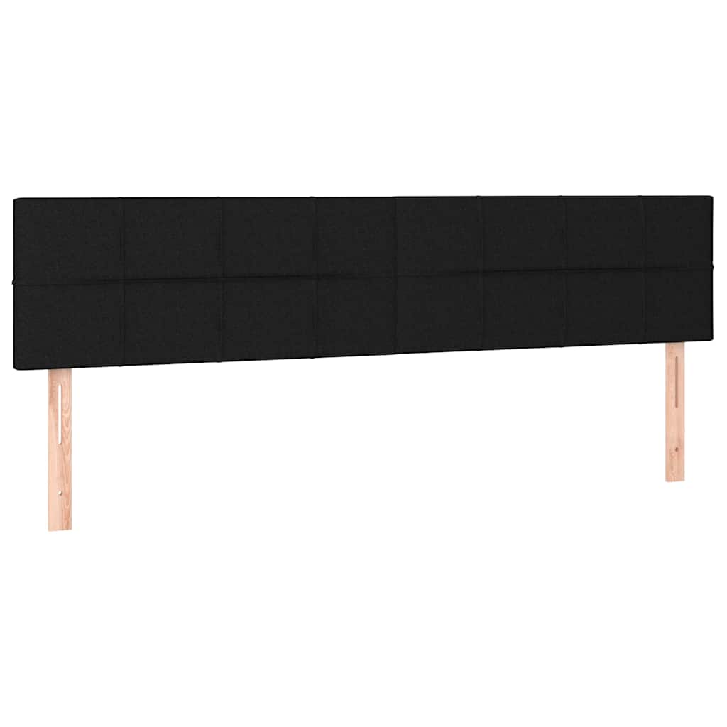 Vidaxl hoofdborden 2 st 80x5x78 88 cm stof zwart