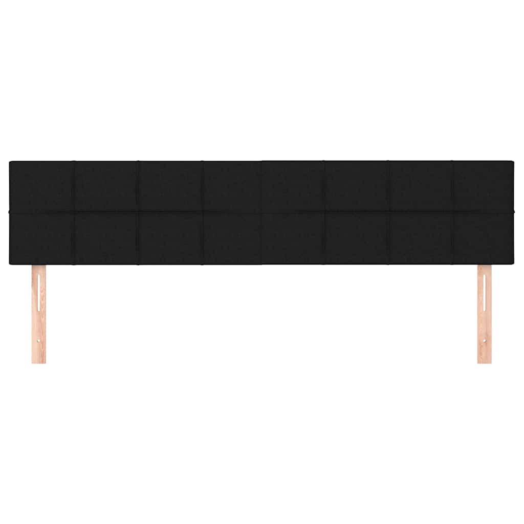 Vidaxl hoofdborden 2 st 80x5x78 88 cm stof zwart