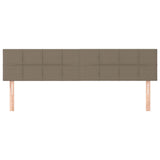 Vidaxl hoofdborden 2 st 80x5x78 88 cm stof taupe