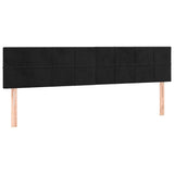 Vidaxl hoofdborden 2 st 80x5x78 88 cm fluweel zwart