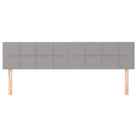Vidaxl hoofdborden 2 st 90x5x78 88 cm stof lichtgrijs