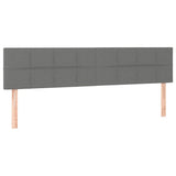 Vidaxl hoofdborden 2 st 90x5x78 88 cm stof donkergrijs