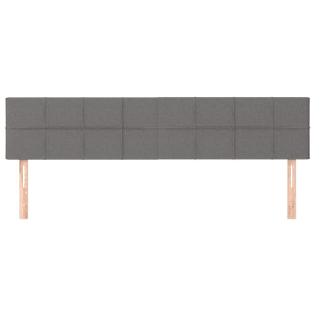 Vidaxl hoofdborden 2 st 100x5x78 88 cm stof donkergrijs
