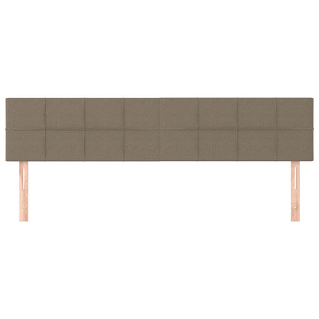 Vidaxl hoofdborden 2 st 100x5x78 88 cm stof taupe