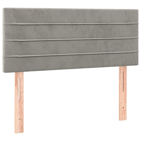Vidaxl hoofdbord 80x5x78 88 cm fluweel lichtgrijs