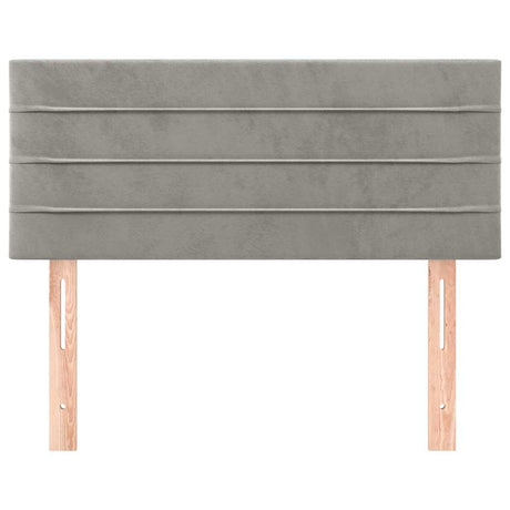Vidaxl hoofdbord 80x5x78 88 cm fluweel lichtgrijs