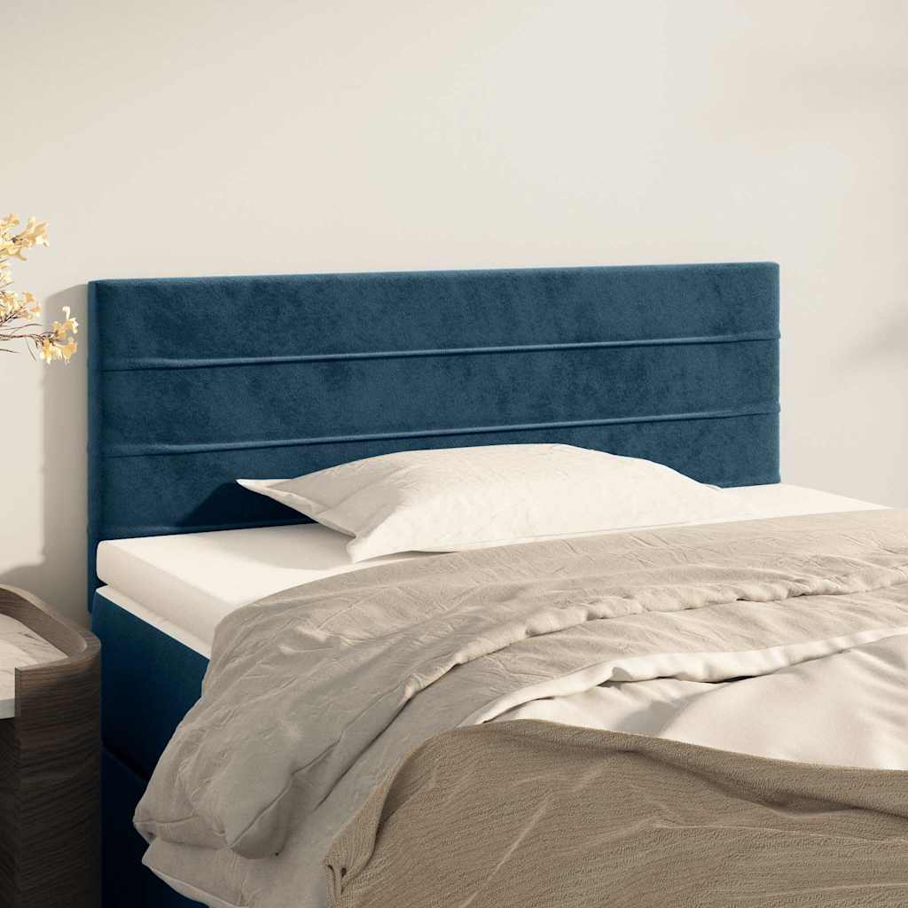 Vidaxl hoofdbord 100x5x78 88 cm fluweel donkerblauw