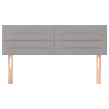 Vidaxl hoofdborden 2 st 72x5x78 88 cm stof lichtgrijs