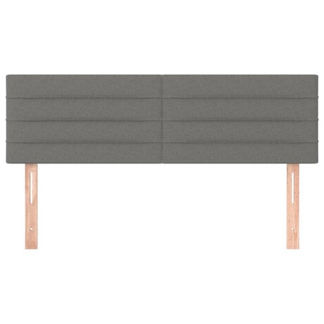 Vidaxl hoofdborden 2 st 72x5x78 88 cm stof donkergrijs