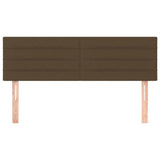 Vidaxl hoofdborden 2 st 72x5x78 88 cm stof donkerbruin