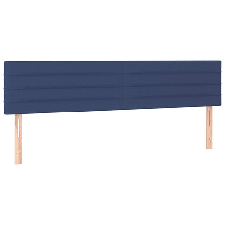 Vidaxl hoofdborden 2 st 80x5x78 88 cm stof blauw