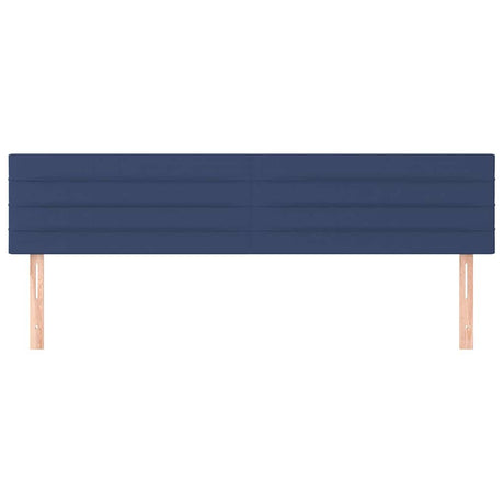 Vidaxl hoofdborden 2 st 80x5x78 88 cm stof blauw