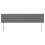 Vidaxl hoofdborden 2 st 90x5x78 88 cm stof donkergrijs