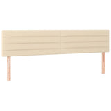 Vidaxl hoofdborden 2 st 90x5x78 88 cm stof crèmekleurig