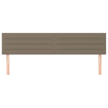 Vidaxl hoofdborden 2 st 100x5x78 88 cm stof taupe