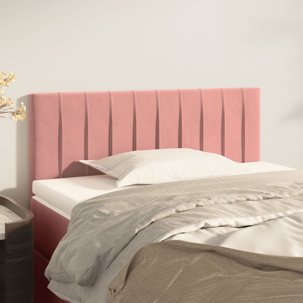 Vidaxl hoofdbord 80x5x78 88 cm fluweel roze