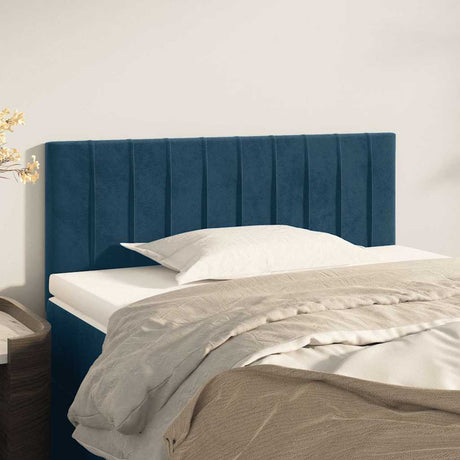 Vidaxl hoofdbord 90x5x78 88 cm fluweel donkerblauw
