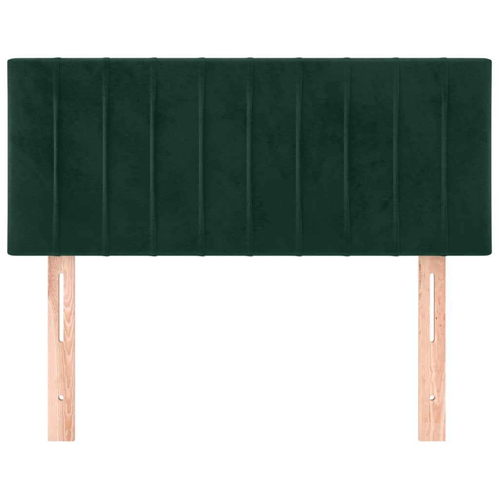 Vidaxl hoofdbord 100x5x78 88 cm fluweel donkergroen