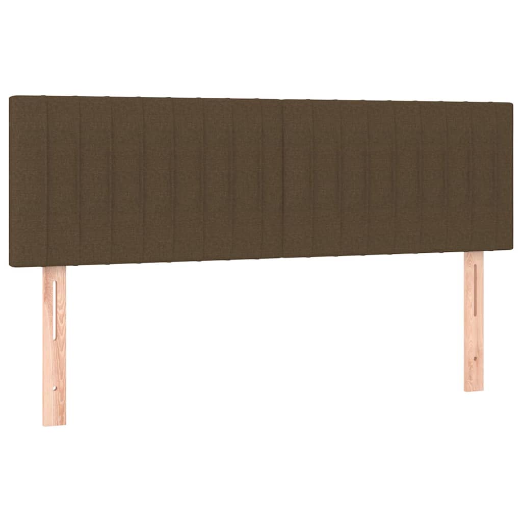 Vidaxl hoofdborden 2 st 72x5x78 88 cm stof donkerbruin