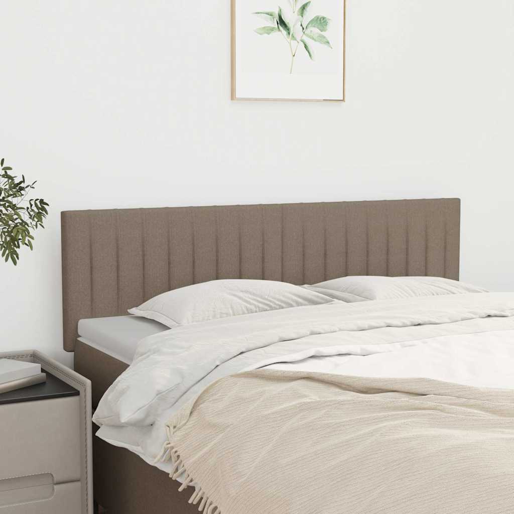 Vidaxl hoofdborden 2 st 72x5x78 88 cm stof taupe
