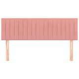 Vidaxl hoofdborden 2 st 72x5x78 88 cm fluweel roze