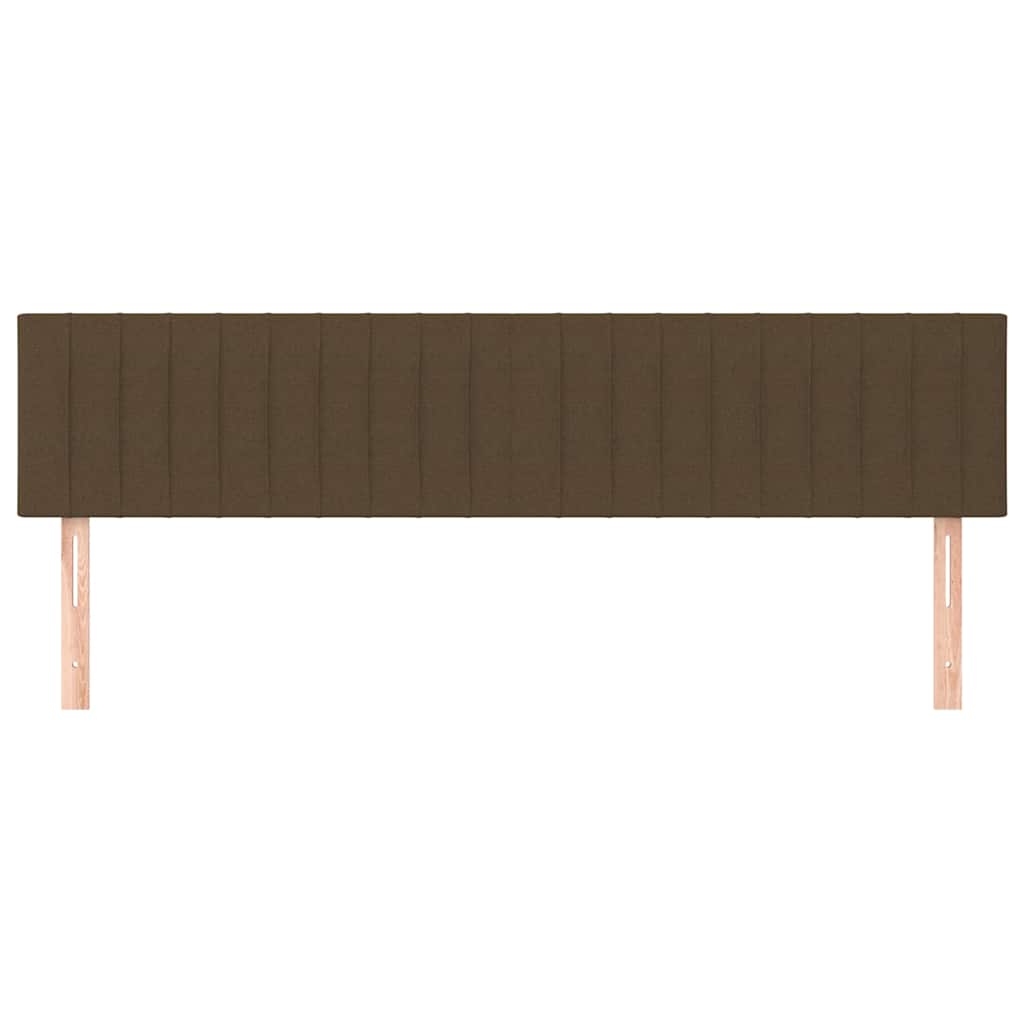 Vidaxl hoofdborden 2 st 90x5x78 88 cm stof donkerbruin