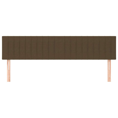 Vidaxl hoofdborden 2 st 90x5x78 88 cm stof donkerbruin