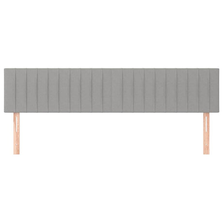 Vidaxl hoofdborden 2 st 100 x 5 x 78 88 cm stof lichtgrijs