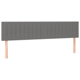 Vidaxl hoofdborden 2 st 100x5x78 88 cm stof donkergrijs