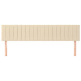 Vidaxl hoofdborden 2 st 100x5x78 88 cm stof crèmekleurig