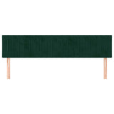 Vidaxl hoofdborden 2 st 100x5x78 88 cm fluweel donkergroen