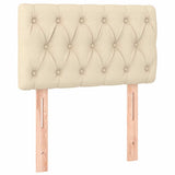Vidaxl hoofdbord 80x7x78 88 cm stof crèmekleurig