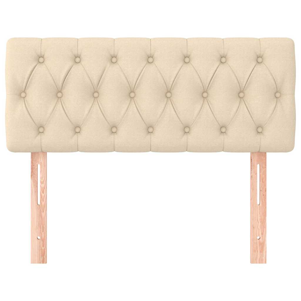 Vidaxl hoofdbord 100x7x78 88 cm stof crèmekleurig