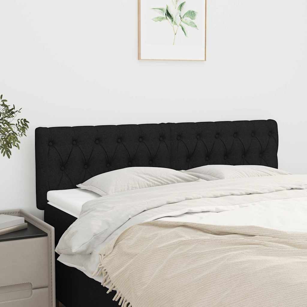 Vidaxl hoofdborden 2 st 72x7x78 88 cm stof zwart