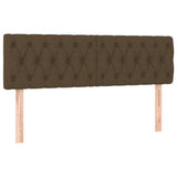 Vidaxl hoofdborden 2 st 72x7x78 88 cm stof donkerbruin