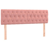 Vidaxl hoofdborden 2 st 72x7x78 88 cm fluweel roze