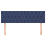 Vidaxl hoofdborden 2 st 80x7x78 88 cm stof blauw