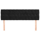 Vidaxl hoofdborden 2 st 80x7x78 88 cm fluweel zwart