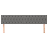 Vidaxl hoofdborden 2 st 90x7x78 88 cm stof donkergrijs