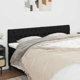 Vidaxl hoofdborden 2 st 90x7x78 88 cm stof zwart