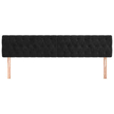 Vidaxl hoofdborden 2 st 90x7x78 88 cm fluweel zwart