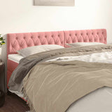 Vidaxl hoofdborden 2 st 90x7x78 88 cm fluweel roze