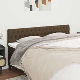 Vidaxl hoofdborden 2 st 100x7x78 88 cm stof donkerbruin