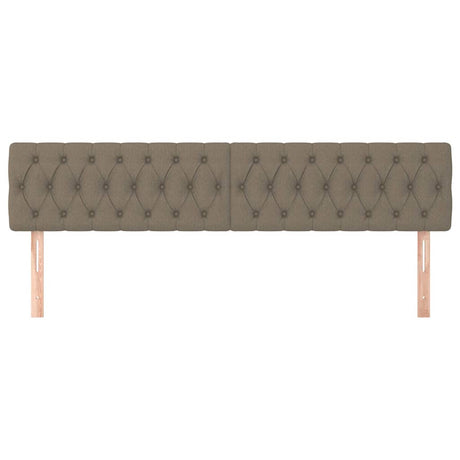 Vidaxl hoofdborden 2 st 100x7x78 88 cm stof taupe
