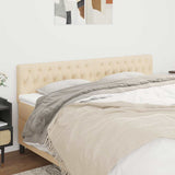 Vidaxl hoofdborden 2 st 100x7x78 88 cm stof crèmekleurig