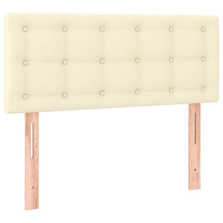 Vidaxl hoofdbord 90x5x78 88 cm kunstleer crèmekleurig